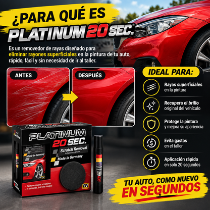 🚘 PLATINUM 20 SEC. – Adiós a los Rayones de tu Auto